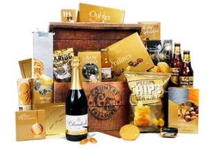 Kerstpakket houten kist