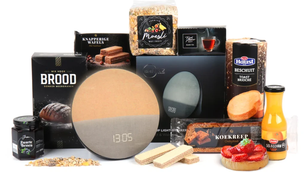 Kerstpakket met wake up light