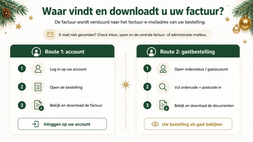 Waar vindt en downloadt u uw factuur?