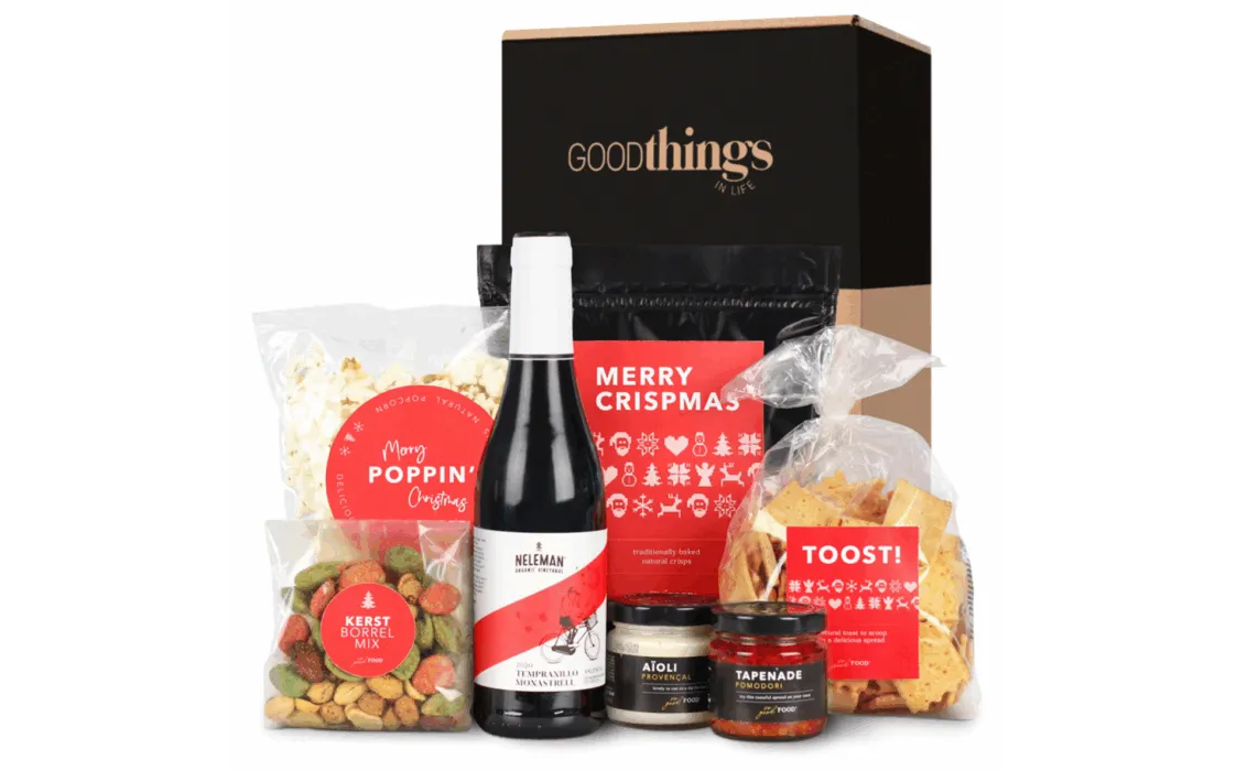 Kerstborrel met wijn