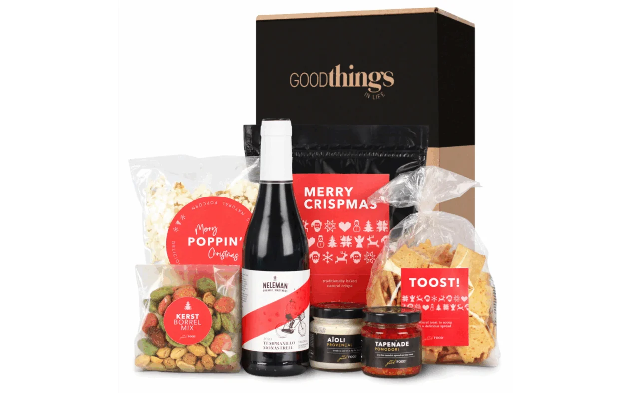 Kerstborrel met wijn